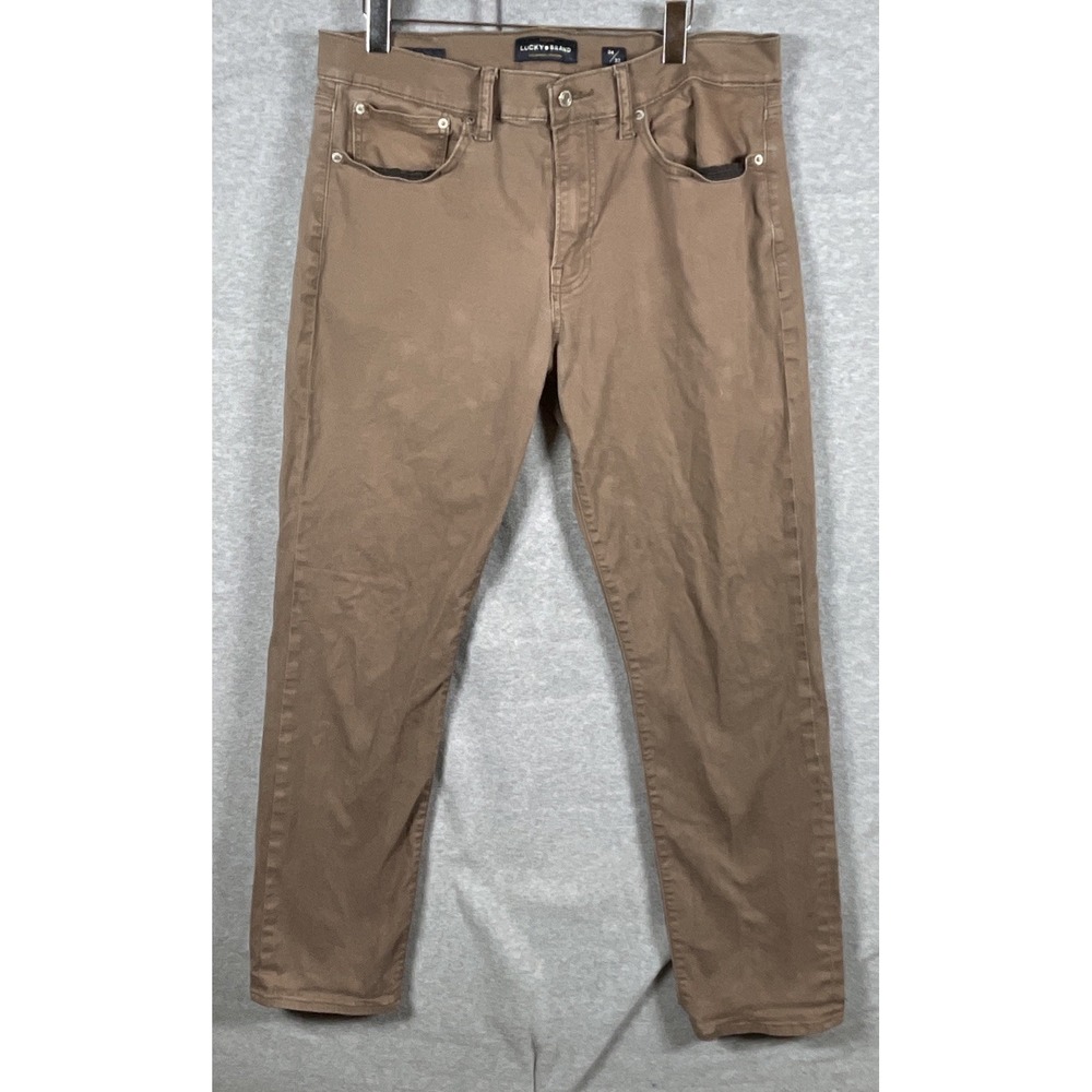 Lucky Brand Men Classic 121 Slim Straight Sateen Stretch 5 Pocket Jean 34x32